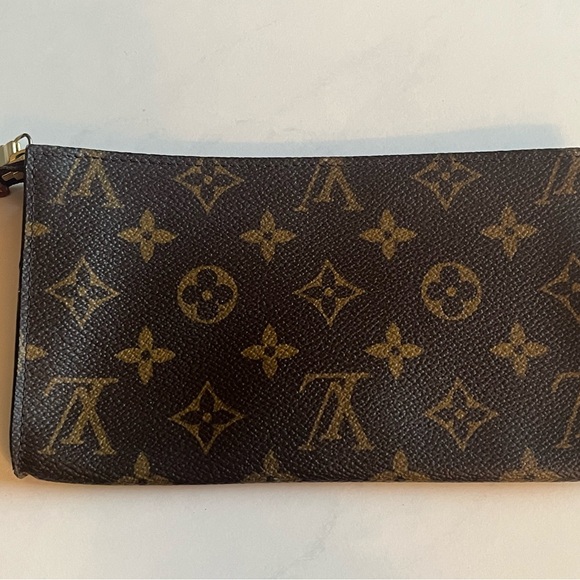 Louis Vuitton Brown and Gold Monogram Pouch - Picture 1 of 7